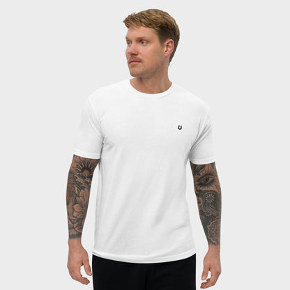 Black Horsehoe Slim Fit Cotton T-Shirt